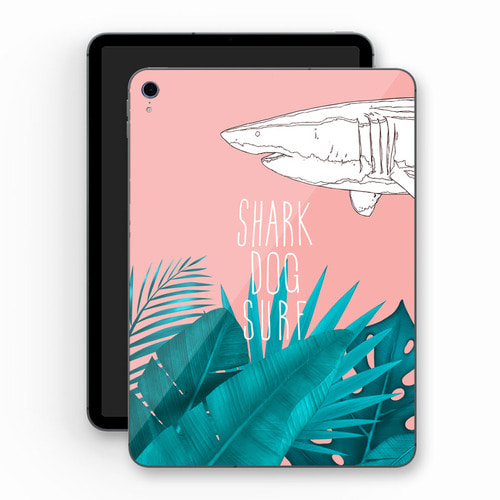 [돌돌] Sharkdog-TabletPC-11 샤크독 서핑 하와이 샤크독 캐릭터 그래픽 디자인  ipad pro 아이패드 프로 에어 미니 갤럭시 탭 LG G패드 튜닝 랩핑 보호 필름 스티커 스킨 데칼 그래피커