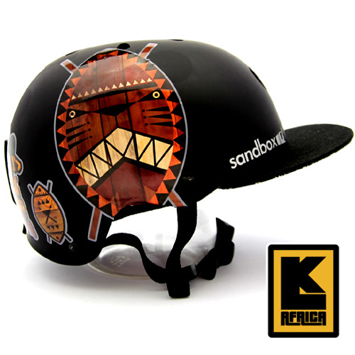 [그래피커] 0019-LK-AFRICA-Helmet-04   아프리카 캠핑 동물 캐릭터 스노우보드 헬멧 튜닝 스티커 스킨 데칼 