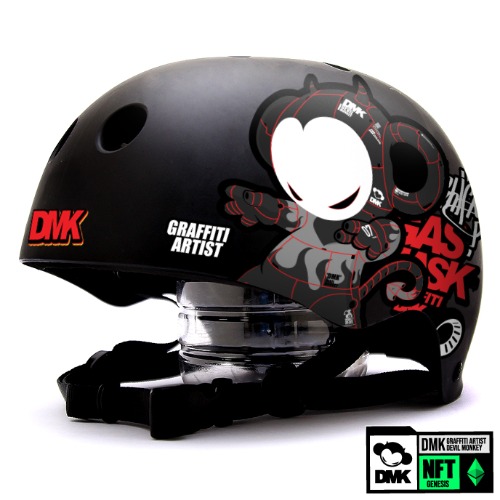 [그래피커] 0008-DMK-Helmet-28 그래피티 아티스트 데빌몽키 dmk 스노우보드 오토바이 헬멧 튜닝 스티커 스킨