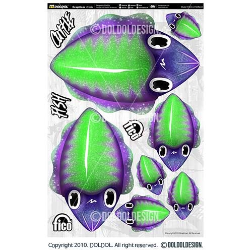 [돌돌] FICO-UVSKIN-Sticker-62 익스트림 낚시 브랜드 &#039;피코&#039; 시즌2 루어 물고기 테클박스 낚시 튜닝 스티커 스킨 데칼 그래피커