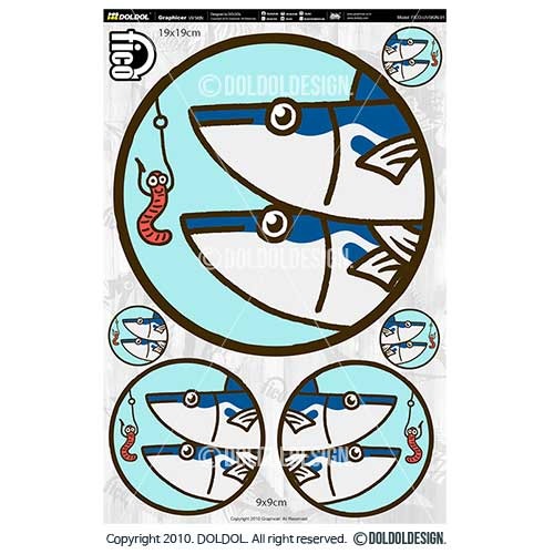 [돌돌] FICO-UVSKIN-Sticker-91 익스트림 낚시 브랜드 &#039;피코&#039; 시즌2 루어 물고기 테클박스 낚시 튜닝 스티커 스킨 데칼 그래피커