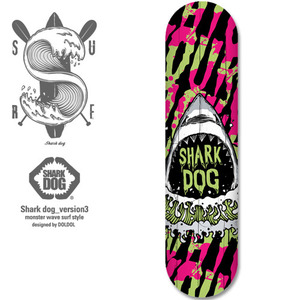 [그래피커] Shark DOG_SKATE_06 스케이트보드 스티커