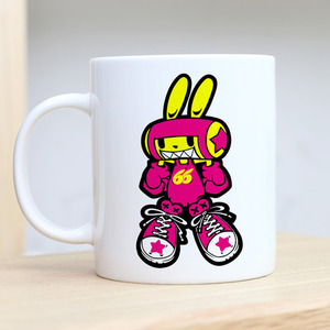 [그래피커] Bike rabbit-MUG-02 캐릭터 머그컵