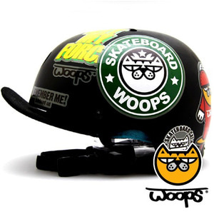 [그래피커] 0018-WOOPS-Helmet-11   스노우보드 헬멧 튜닝 스티커 스킨 