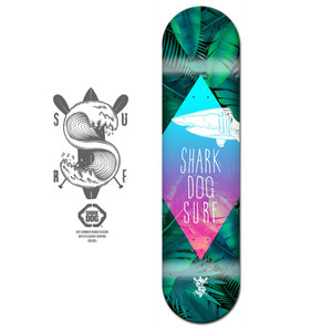 [돌돌] Shark DOG_SKATE_17 샤크독 서핑 하와이 스케이트보드 랩핑 튜닝 스티커 데칼 그래피커