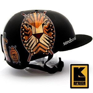 [그래피커] 0019-LK-AFRICA-Helmet-05  아프리카 캠핑 동물 캐릭터 스노우보드 헬멧 튜닝 스티커 스킨 데칼 