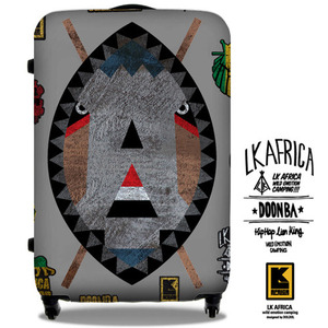 [그래피커] LK AFRICA-Suitcase-03 여행가방 캐리어 슈트케이스 캠핑 아이스 쿨러 박스 하드케이스 가방 자동차 튜닝 스티커 스킨 데칼 