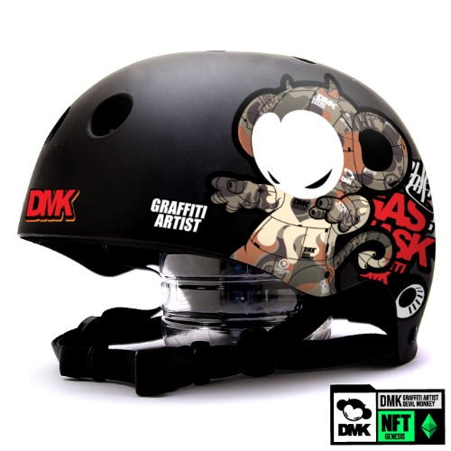 [그래피커] 0008-DMK-Helmet-24 그래피티 아티스트 데빌몽키 dmk 스노우보드 오토바이 헬멧 튜닝 스티커 스킨