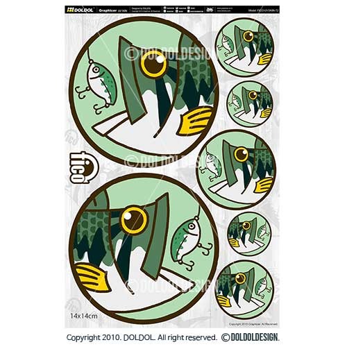[돌돌] FICO-UVSKIN-Sticker-72 익스트림 낚시 브랜드 &#039;피코&#039; 시즌2 루어 물고기 테클박스 낚시 튜닝 스티커 스킨 데칼 그래피커