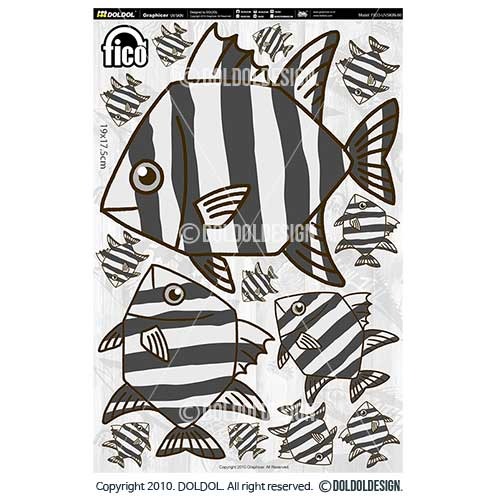 [돌돌] FICO-UVSKIN-Sticker-86 익스트림 낚시 브랜드 &#039;피코&#039; 시즌2 루어 물고기 테클박스 낚시 튜닝 스티커 스킨 데칼 그래피커