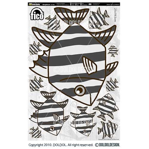 [돌돌] FICO-UVSKIN-Sticker-85 익스트림 낚시 브랜드 &#039;피코&#039; 시즌2 루어 물고기 테클박스 낚시 튜닝 스티커 스킨 데칼 그래피커