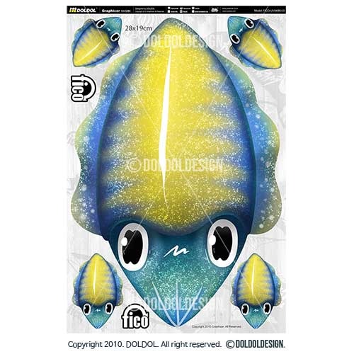 [돌돌] FICO-UVSKIN-Sticker-53 익스트림 낚시 브랜드 &#039;피코&#039; 시즌2 루어 물고기 테클박스 낚시 튜닝 스티커 스킨 데칼 그래피커