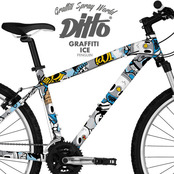 [그래피커] DITTO-bike-02 자전거스티커 MTB 로드자전거 로드바이크 픽시 BMX 자전거 프레임 랩핑 튜닝 스티커 스킨 데칼 
