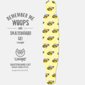 [그래피커] WOOPS_Longboard_18 고양이 웁스 롱보드 튜닝 스티커 스킨 그래피커