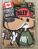 [돌돌] ALLY-LUGGAGE TAG-03 숲속의 캠핑 MTB 자전거 여행 사슴 엘리 캐릭터 그래픽 디자인 여행 가방 캐리어 네임택 러기지택 캐리어택 이름표 