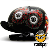 [그래피커] 0018-WOOPS-Helmet-13  스노우보드 헬멧 튜닝 스티커 스킨 