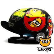 [그래피커] 0018-WOOPS-Helmet-09 스노우보드 헬멧 튜닝 스티커 스킨 