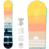 [그래피커] Shark DOG_DECK_25 샤크독 서프 하와이 캐릭터 그래픽 디자인 스노우보드 데크 튜닝 스티커 스킨