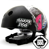 [그래피커] 0014-Shark DOG-Helmet-12 상어 불독 강아지 샤크독 서핑 하와이 스노우보드 헬멧 튜닝 스티커 스킨 