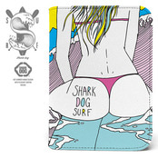 [돌돌] Shark dog-passport-wallets-04 상어 강아지 샤크독 서핑 하와이 캐릭터 그래픽 디자인 여행 여권 케이스 지갑