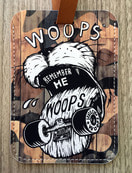 [돌돌] WOOPS-LUGGAGE TAG-08 스케이트보드 고양이 웁스 캐릭터 그래픽 디자인 여행 가방 캐리어 네임택 러기지택 캐리어택 이름표 