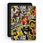 [돌돌] WOOPS-TabletPC-09 스케이트보드 고양이 웁스 캐릭터 그래픽 디자인  ipad pro 아이패드 프로 에어 미니 갤러시 탭 튜닝 랩핑 스티커 스킨 데칼 그래피커