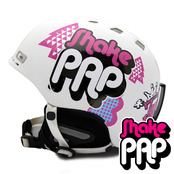 [그래피커] 0016-Shake PAP-Helmet-02  파프리카 비보이 댄서 캐릭터 디자인 스노우보드 헬멧 튜닝 스티커 스킨