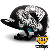 [그래피커] 0018-WOOPS-Helmet-07  그래피티 아티스트 데빌몽키 캐릭터 스노우보드 헬멧 튜닝 스티커 스킨