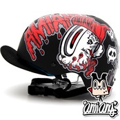 [그래피커] 0022-AMIANG-Helmet-05  늑대인간 드라큘라 할로윈 스노우보드 헬멧 튜닝 스티커 스킨 