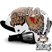 [그래피커] 0022-AMIANG-Helmet-06  늑대인간 드라큘라 할로윈 스노우보드 헬멧 튜닝 스티커 스킨 